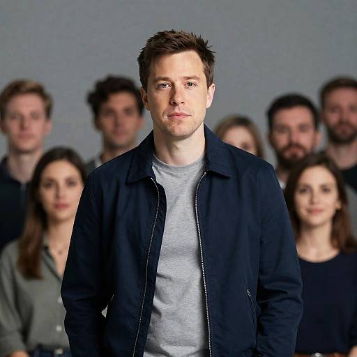 Portrait of a Man in a Crowd