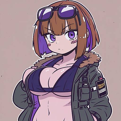 Illustration of Grizzly mkv (girls' frontline), girls' frontline in the style of Tsukareta san
