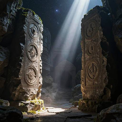 Ancient Cosmic Sigils in Abyssal Trench