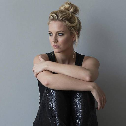 Blonde Woman Pensive Portrait