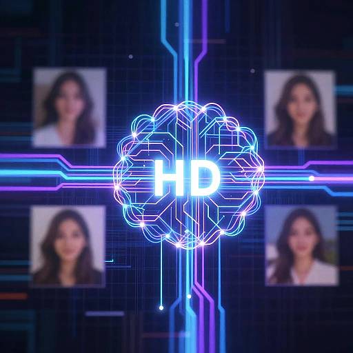 AI Photo HD Converter Visualization