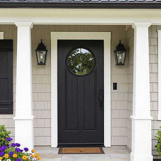 Craftsman Entryway with Therma Tru Doors
