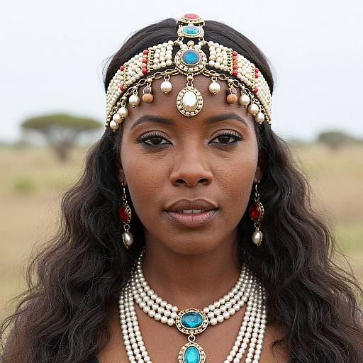 Close-Up of Zulu Woman Costume