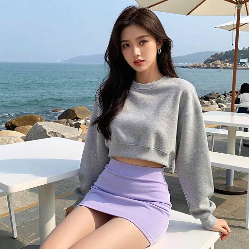 Petite Woman in NBM Graphic Style