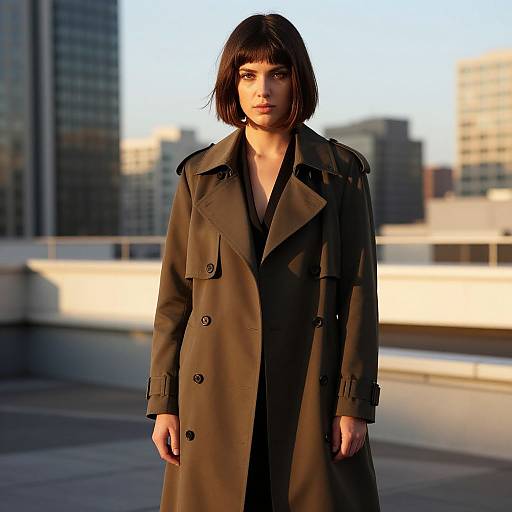 Urban Elegance: Woman with Undercut