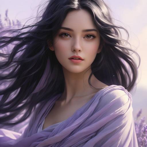 Intimate Anime Portrait of a Young Woman Intimate Anime Portrait of a Young Woman