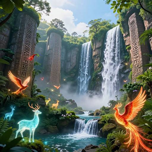 Enchanted Lostlands with Mythical Creatures