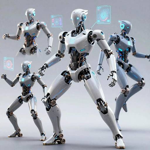 Futuristic Humanoid Robot Variations