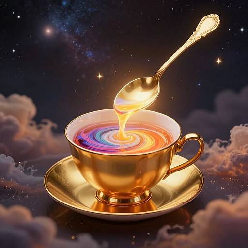 Celestial Luminous Spoon and Teacup