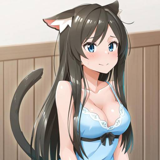 Illustration of Aina (mao lian), original in the style of Bakugadou