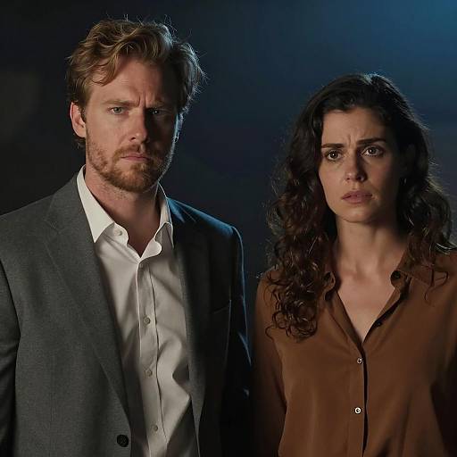 Dramatic Duo in Dim Light