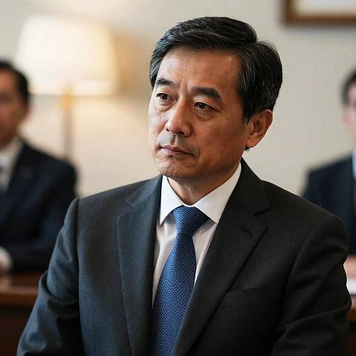 Serious Middle-Aged Man in Suit Photo