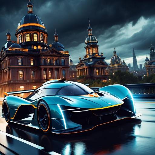 Futuristic Racer in a Victorian Storm Futuristic Racer in a Victorian Storm
