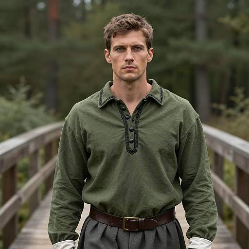 Serene Portrait of a Handsome Man