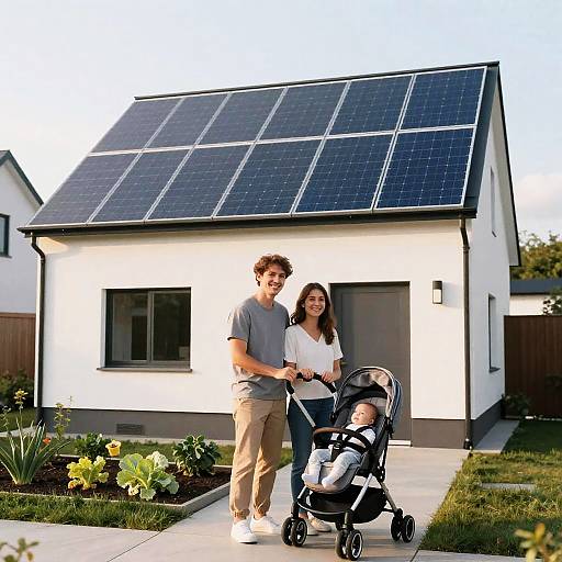 Young Family at Passive Solar Home