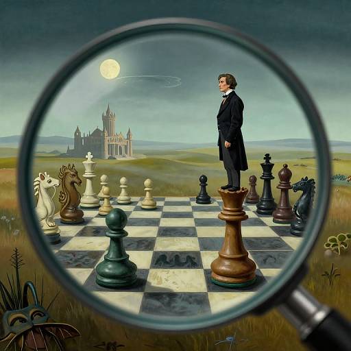 Surreal Dali-Inspired Infinite Chess Landscape