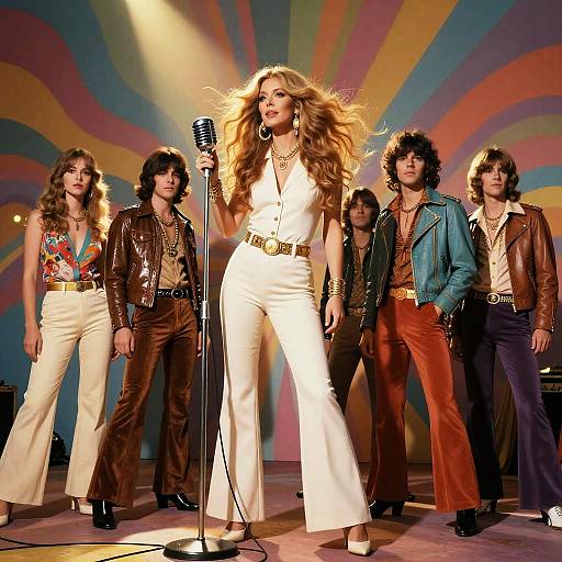 Retro 60s Band with Tall Female Lead