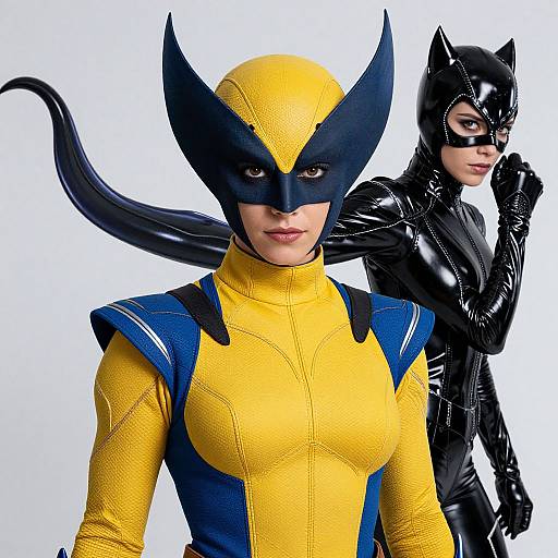 Detailed Female Wolverine in Dynamic Pose