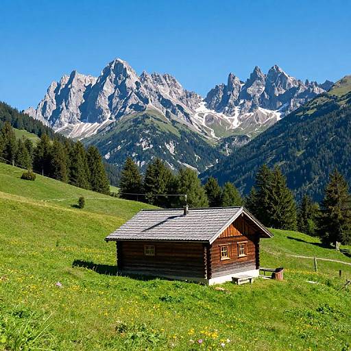 Alpine Cabin Embracing Tranquil Solitude