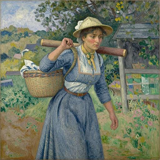 Pissarro's Peasant Woman with Basket