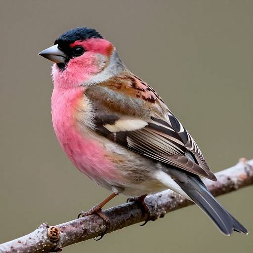 Vibrant Rosefinch Digital Illustration