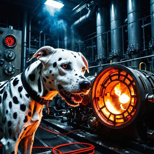 Dalmatian-Dog in Nuclear Meltdown Scene Dalmatian-Dog in Nuclear Meltdown Scene