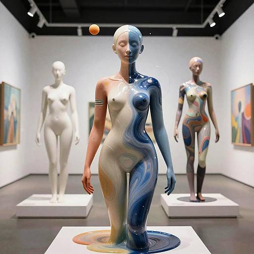 Surreal Futuristic Abstract Human Art