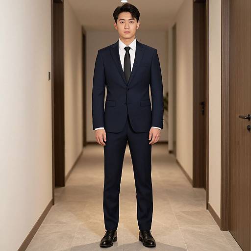 Man in Slim Fit Suit