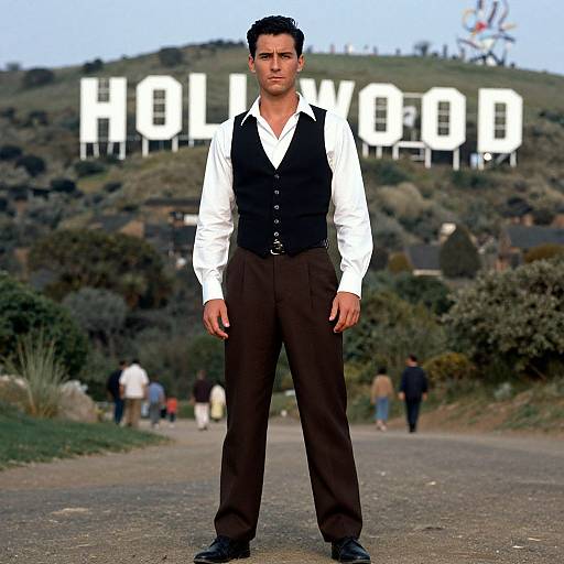 Vintage Hollywood Male Portrait