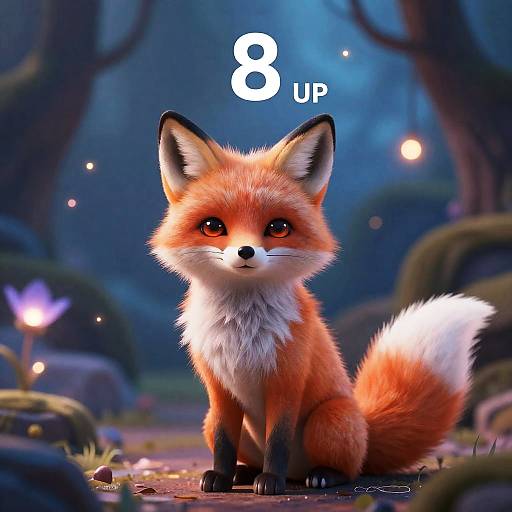Magical Fox in Enchanted Wonderland