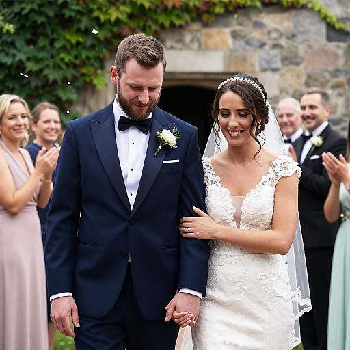 Charming Wedding Moment with Guests