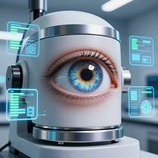 Futuristic Eye Color Changer Device