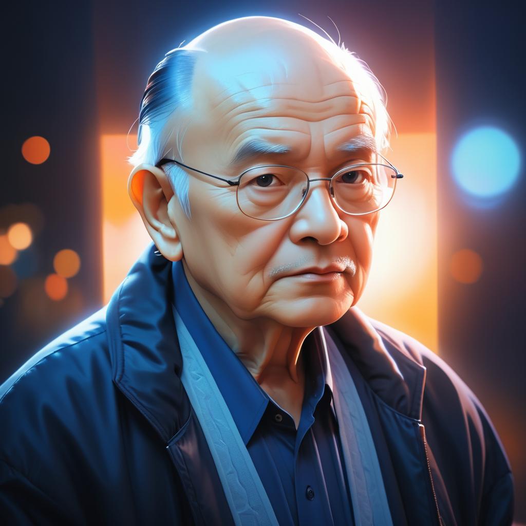 Portrait of a Wise Elderly Man