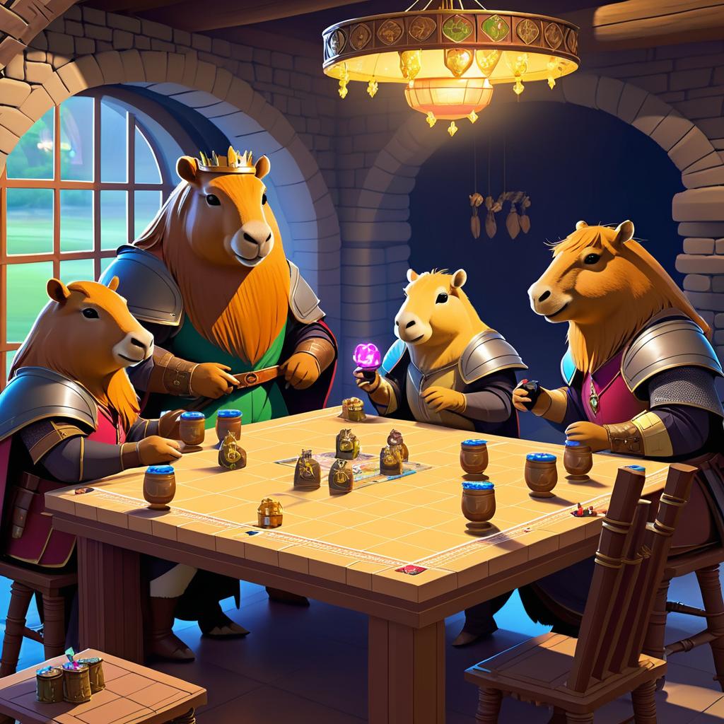 Capybaras' Cozy D&D Game Night