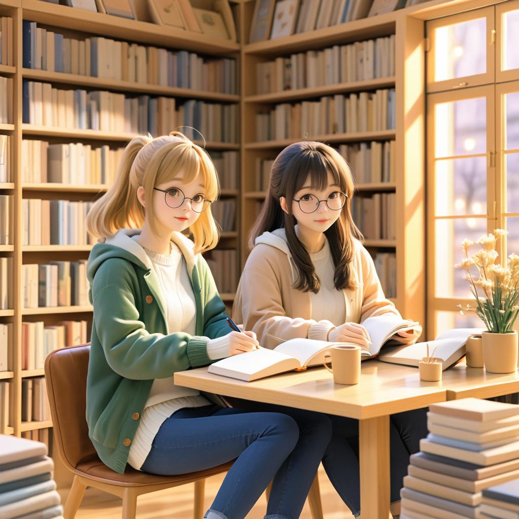 Heartfelt Friendship in a Cozy Bookstore