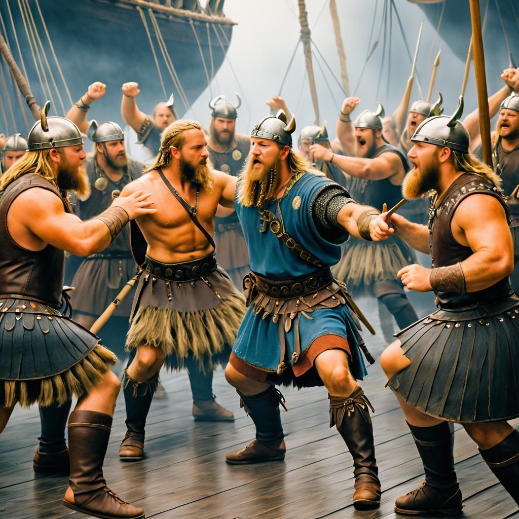 Viking Dance: A Bewildered Crew's Reaction