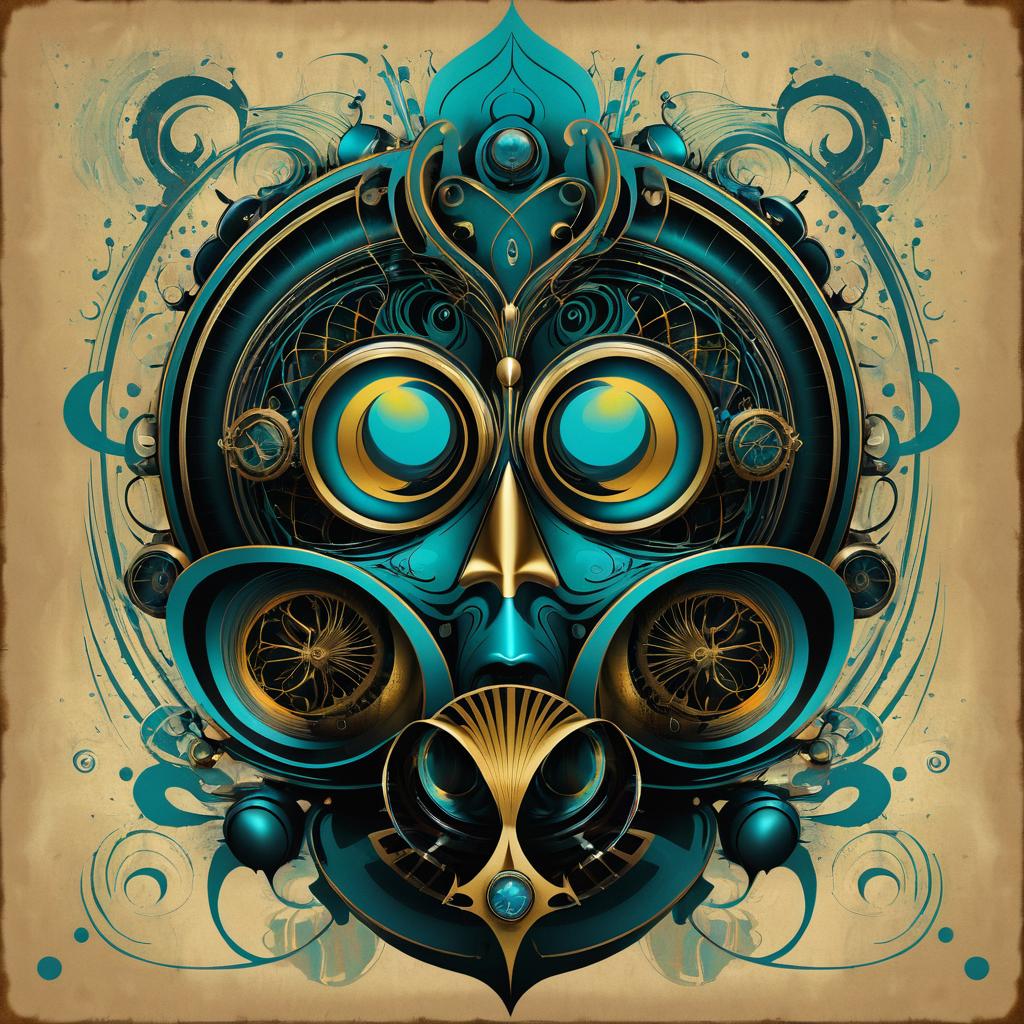 Bizarre Steampunk Graphic Poster Design