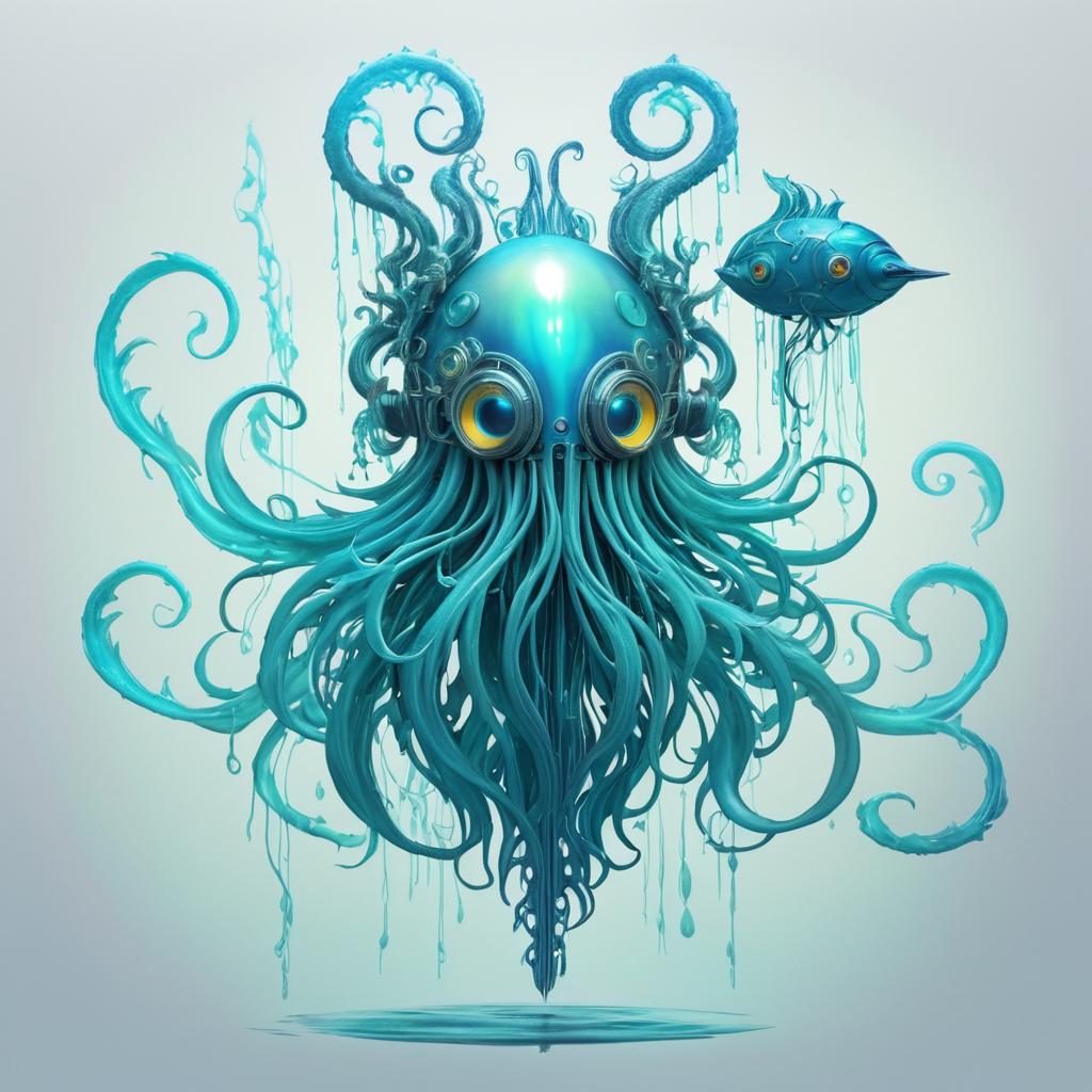 Spectral Underwater Creature Concept Design