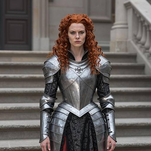 Photorealistic Female Villain in Armor