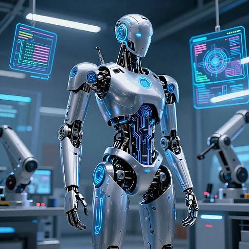 Futuristic Humanoid Robot Design