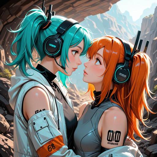 Dynamic Android Character with Unique Features