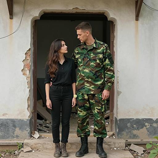 Emotion in Ruins: A Military Embrace