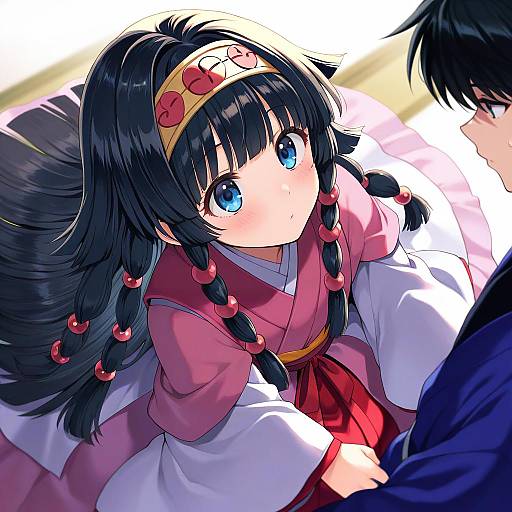 Illustration of Alluka zoldyck, hunter x hunter in the style of Nochita shin