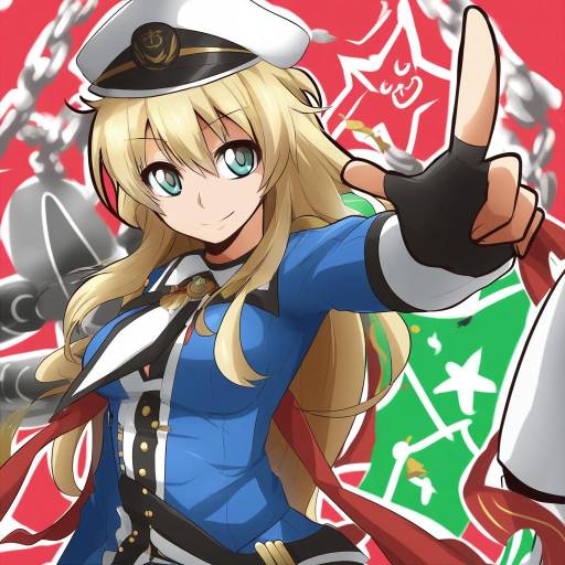 Illustration of Admiral (warship girls r), warship girls r in the style of Kuroshinki