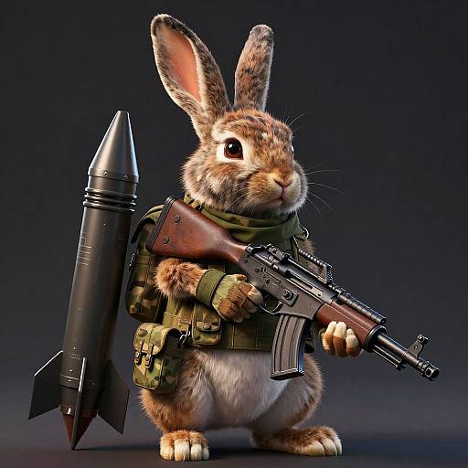 Arctic Rabbit Soldier with RPG