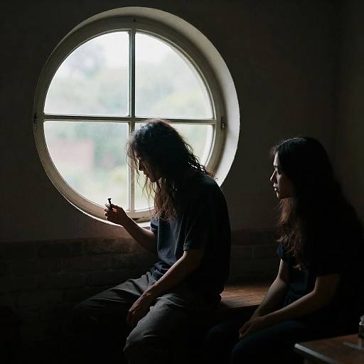 Intimate Moments in a Rustic Room