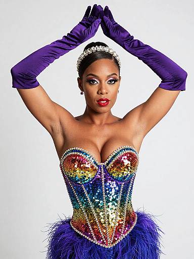 Vibrant Show Performer Portrait