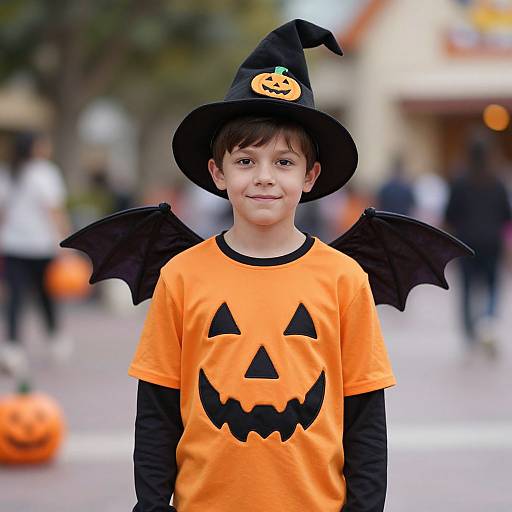 Disney Halloween Costume Boy with Pumpkin