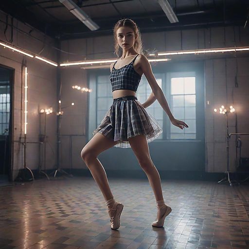 High Fashion Ballerina Studio Portrait