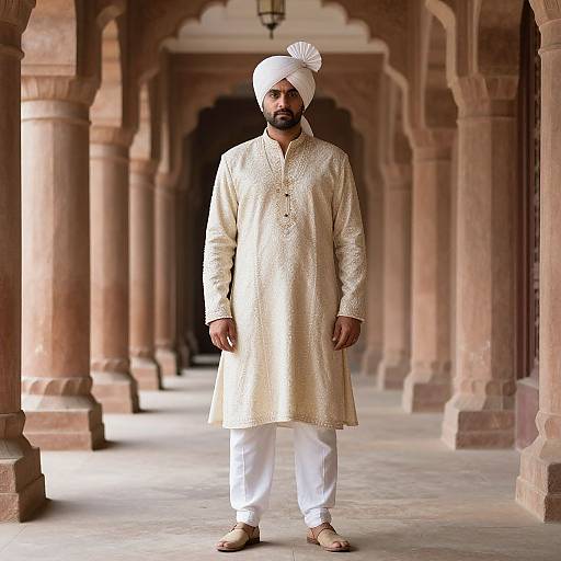 Indian Maharaja in Traditional Attire